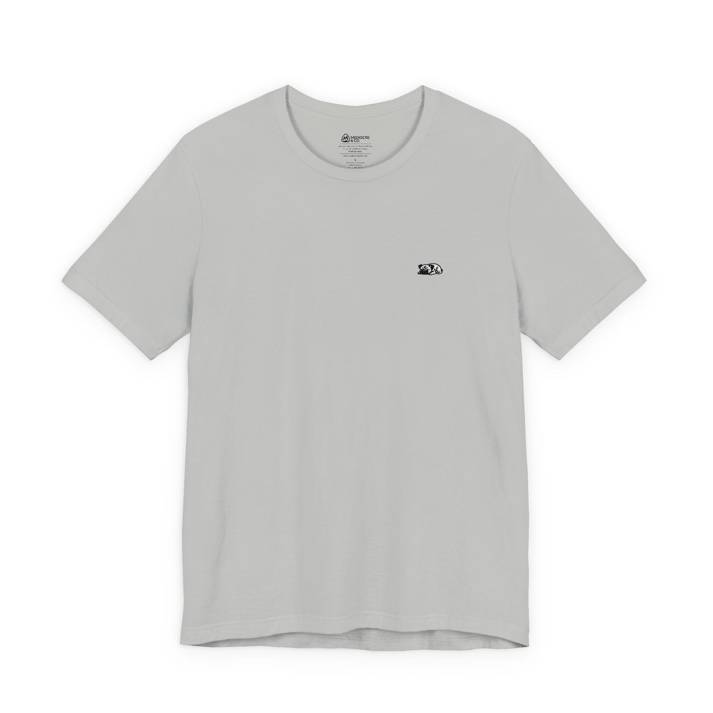 Sleeping Pup Embroidered Short Sleeve Tee