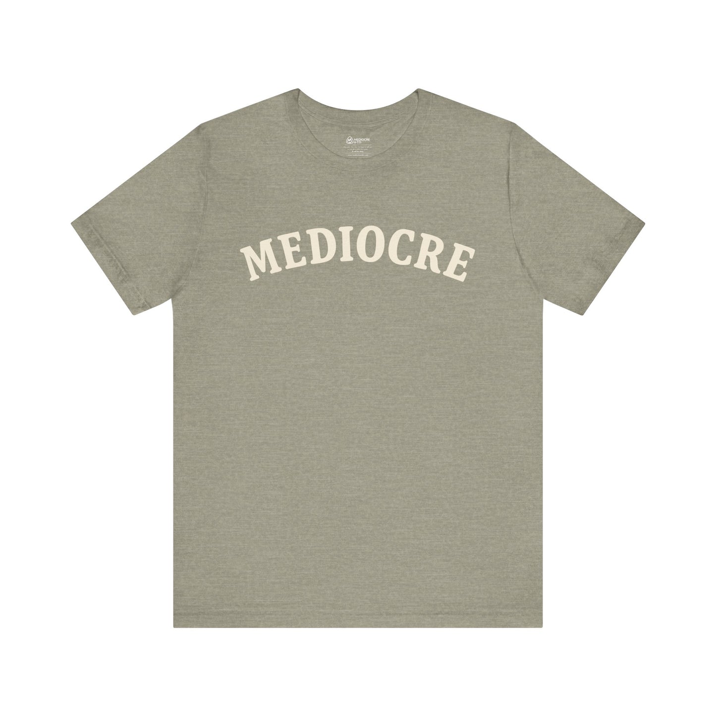 Mediocre Varsity Short Sleeve Tee