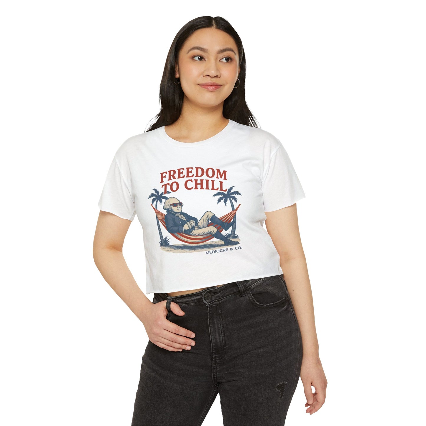 Freedom to Chill Festival Cropped Tee