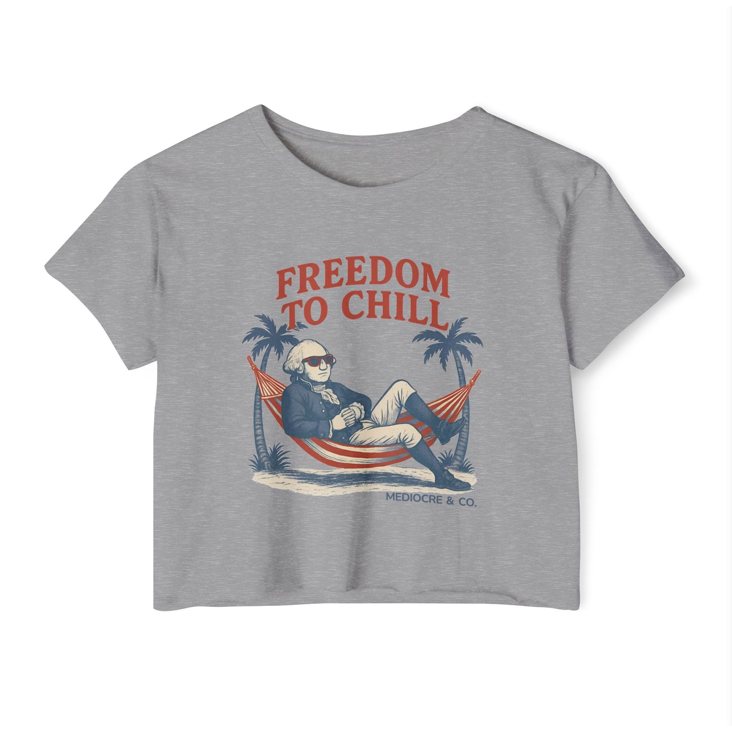 Freedom to Chill Festival Cropped Tee