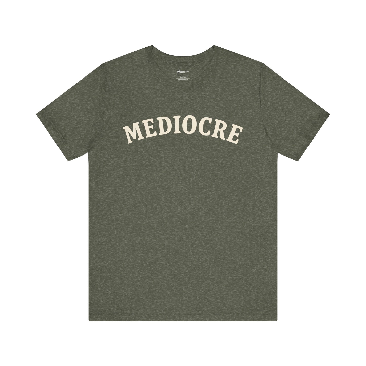 Mediocre Varsity Short Sleeve Tee