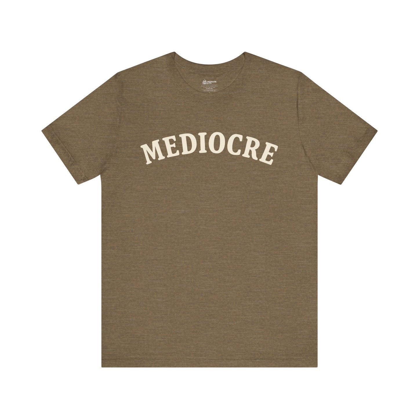 Mediocre Varsity Short Sleeve Tee