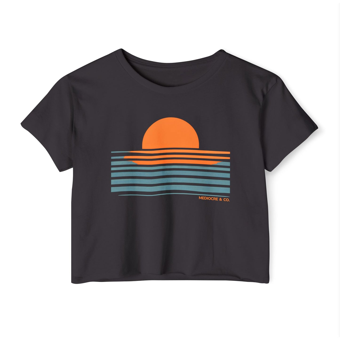 Sunset Drift Festival Cropped Tee