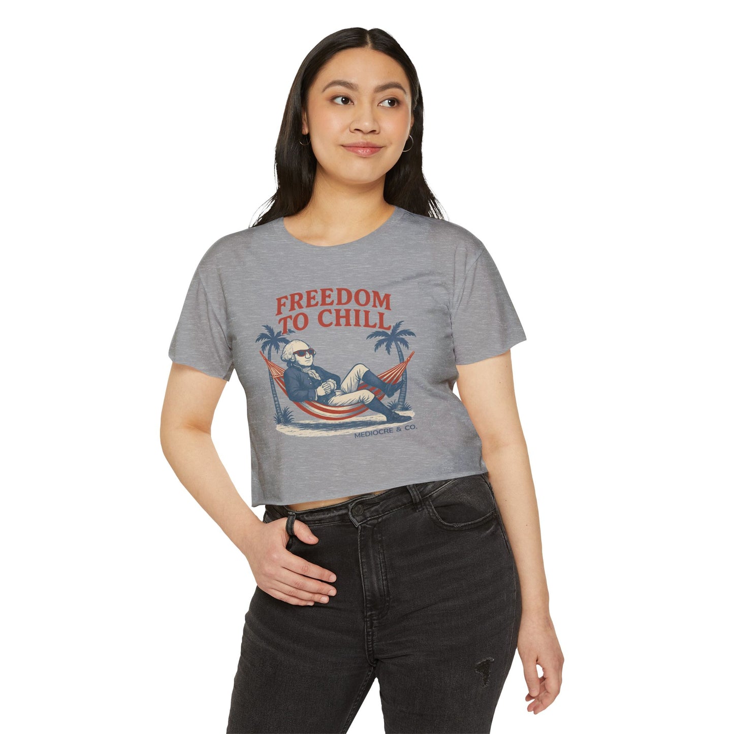 Freedom to Chill Festival Cropped Tee