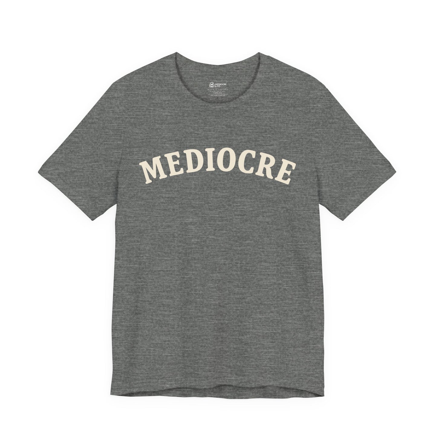 Mediocre Varsity Short Sleeve Tee