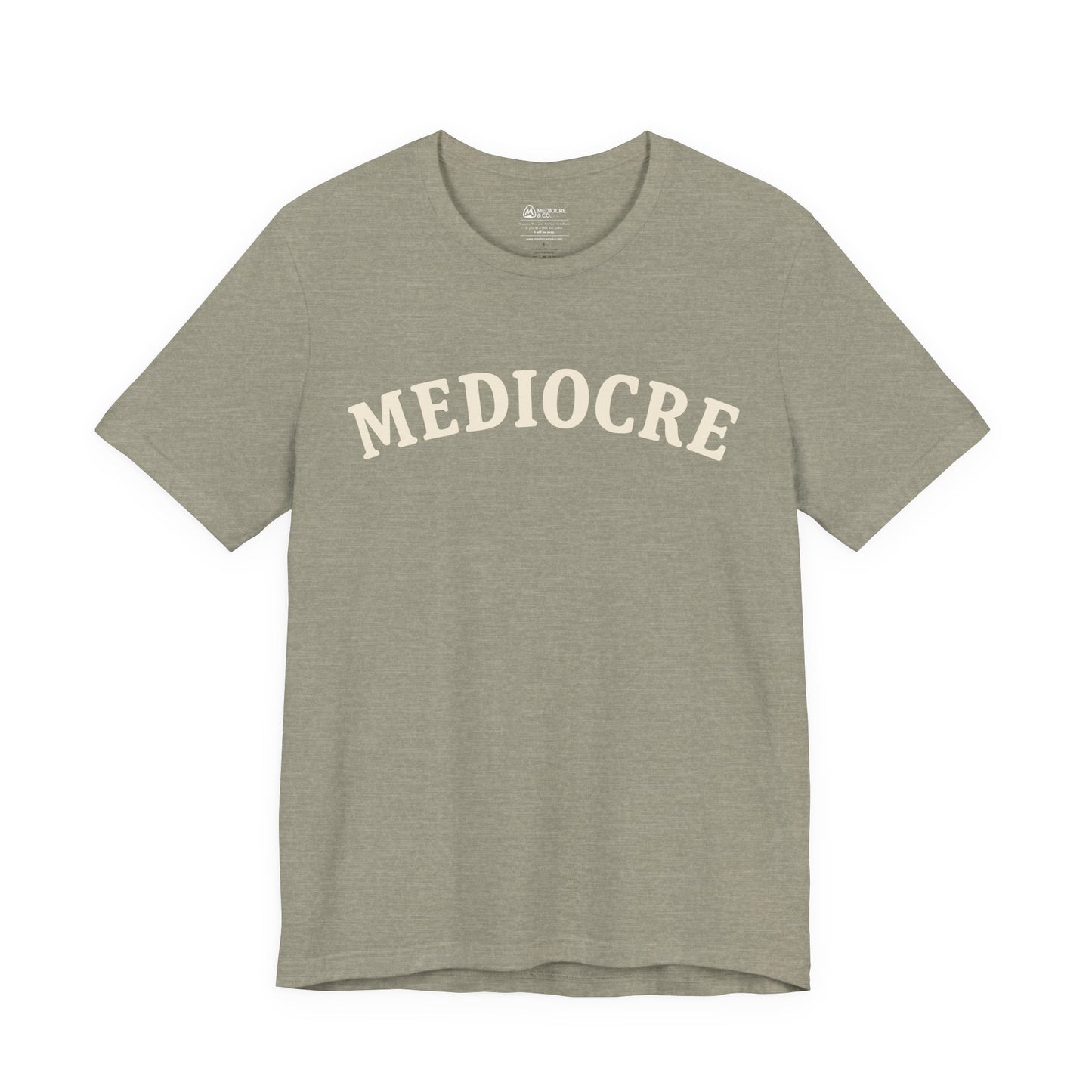 Mediocre Varsity Short Sleeve Tee