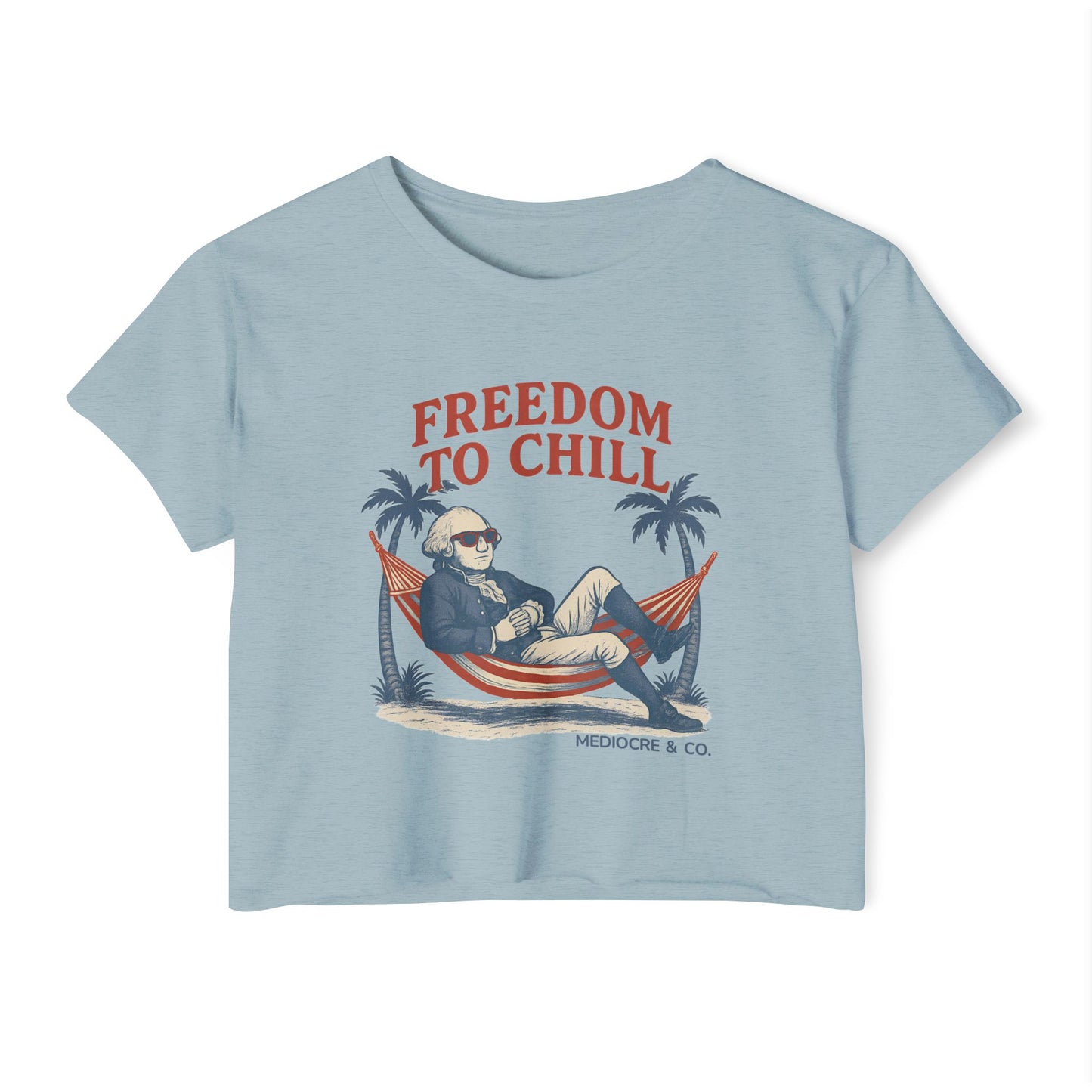 Freedom to Chill Festival Cropped Tee
