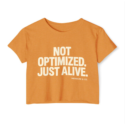 Not Optimized Festival Cropped Tee