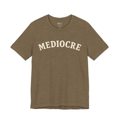 Mediocre Varsity Short Sleeve Tee