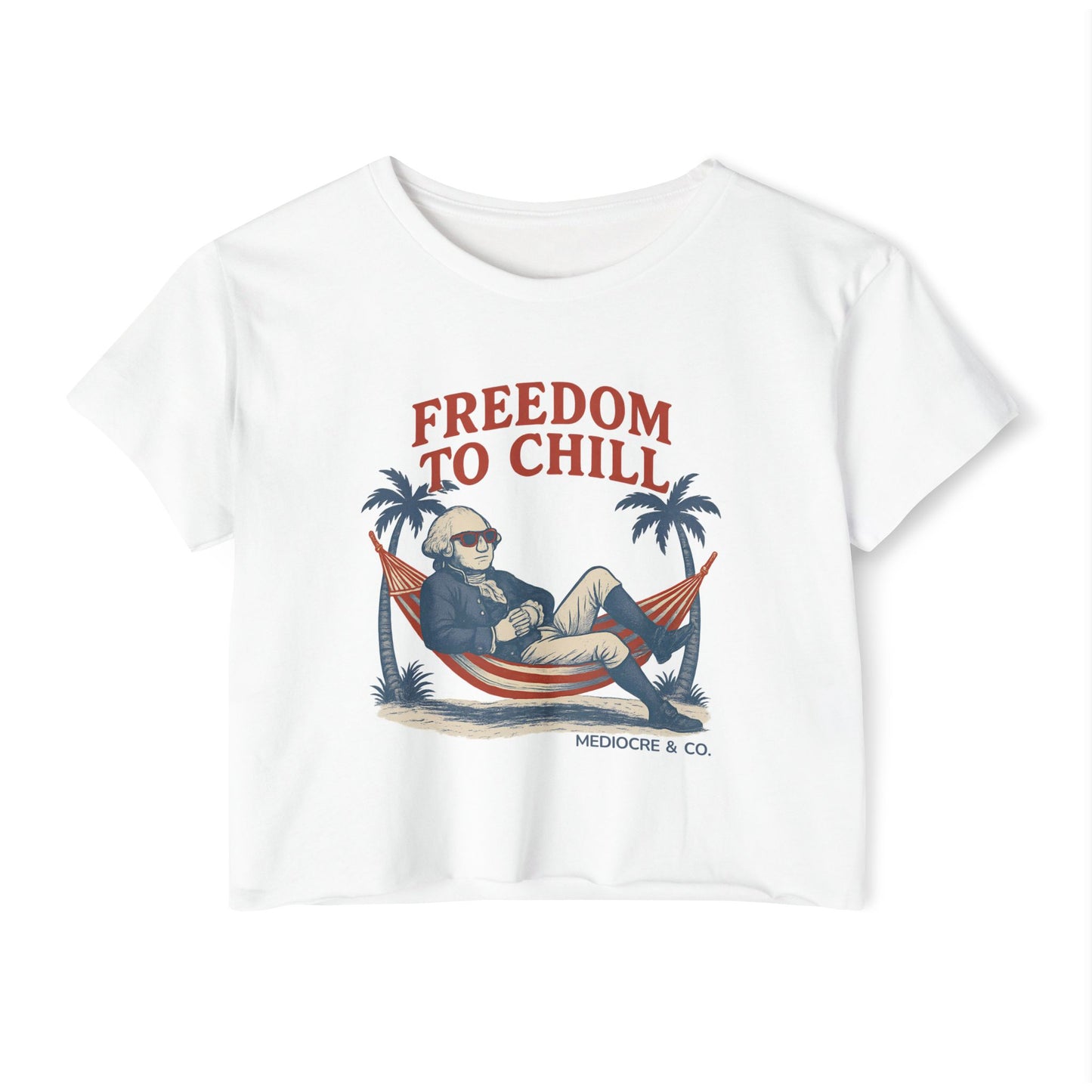 Freedom to Chill Festival Cropped Tee