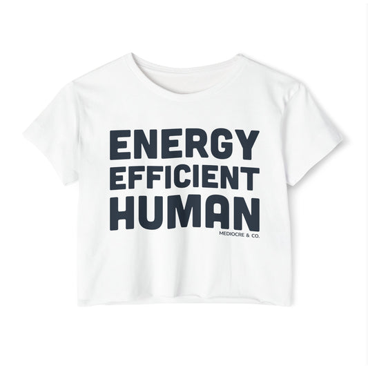 Energy Efficient Human Festival Cropped Tee