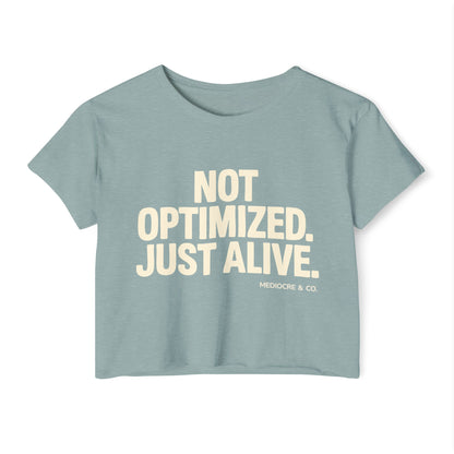 Not Optimized Festival Cropped Tee